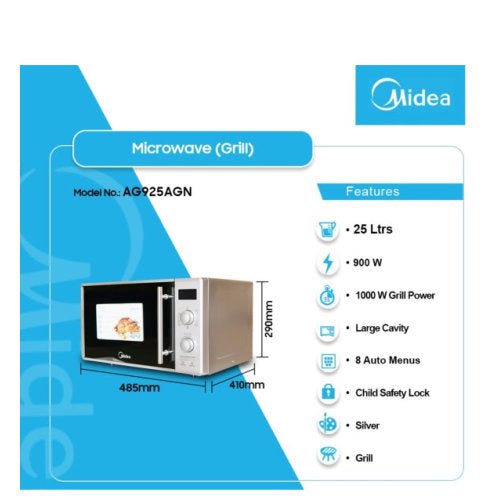 MIDEA 25LTR GRILL MICROWAVE - CompuGhana