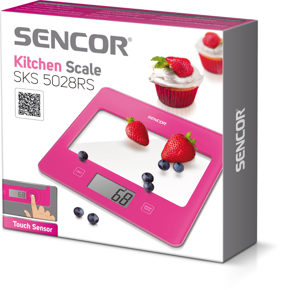 SENCOR SKS 5020WH KITCHEN SCALE-Red