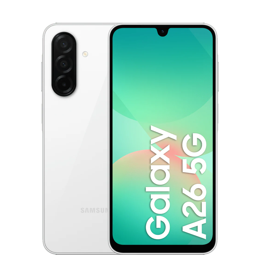 SAMSUNG GALAXY A26 A266B/DS 256GB 8GB RAM 5G + FREE SCREEN PROTECTOR + BACK COVER & SMART WATCH