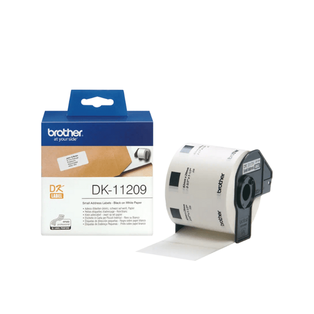 Brother DK - 11209 P - Touch White Address Label Roll - CompuGhana