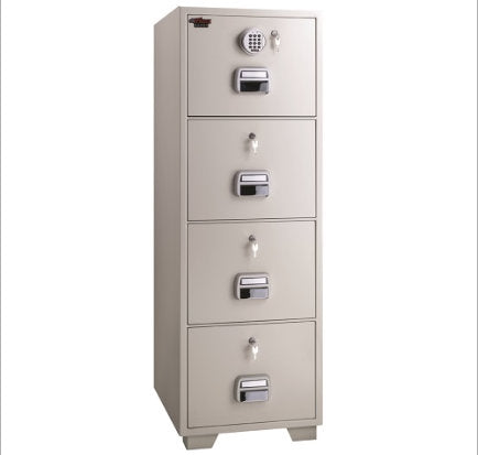 EAGLE SAFE SF680-4EKK FIRE RESISTANT FILE CABINET W/ELECTRONIC LOCK ONLY+ KEY LOCK