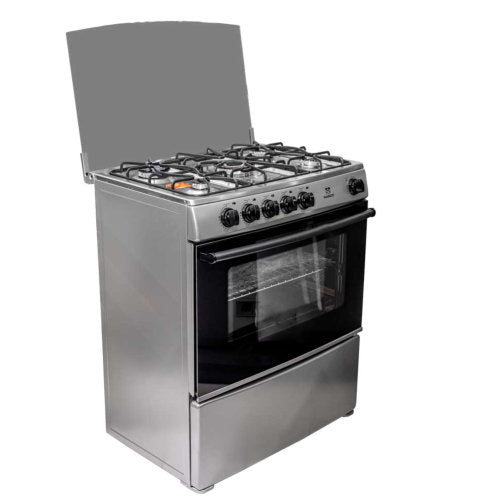 NASCO AMG80S 5 BURNERS GAS COOKER - SILVER - CompuGhana