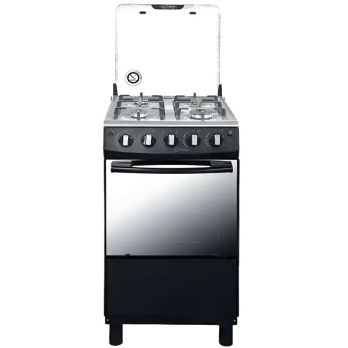 SIGMA 50X50 4 BURNERS OVEN GRILL STAINLESS STEEL GAS COOKER - BLACK