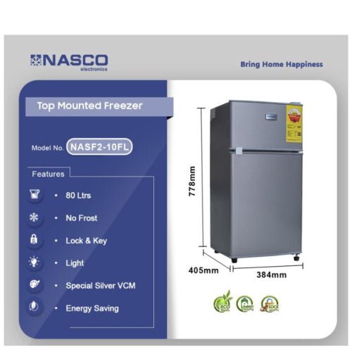 NASCO 76LTR TABLE TOP REFRIGERATOR NASF2 - 10FL - CompuGhana