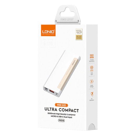 LDNIO 5000 MAH PR518 POWER BANK - CompuGhana