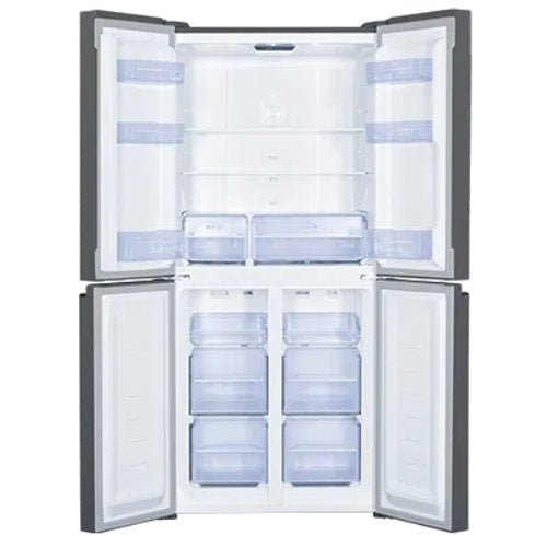 TCL 421L FRENCH 4 DOOR BLACK GLASS FRIDGE - CompuGhana