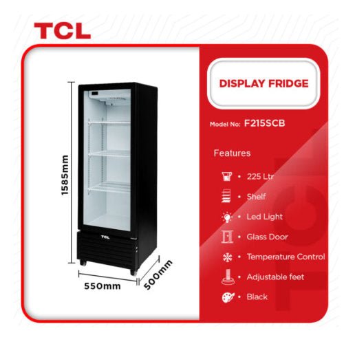 TCL 225L DISPLAY FRIDGE - CompuGhana