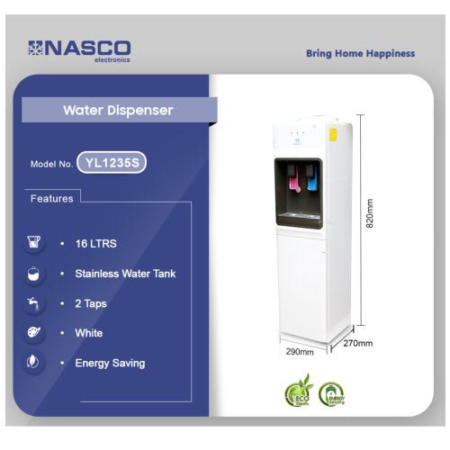 NASCO CABINET 2 TAPS WATER DISPENSER - CompuGhana
