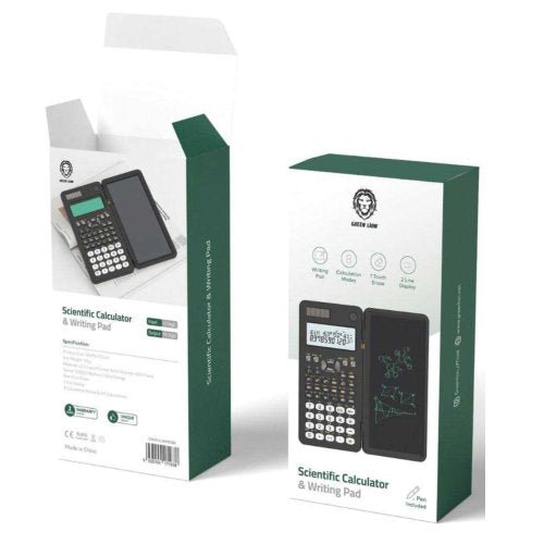 GREEN LION SCIENTIFIC CALCULATOR & WRINTING PAD BLACK - CompuGhana