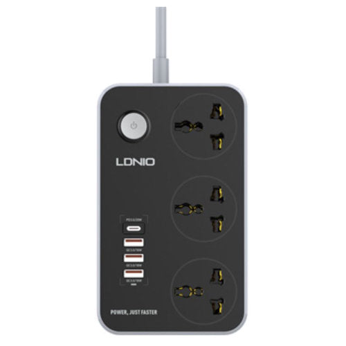 LDNIO UNIVERSAL 3 PORTS + 4 USB POWER SOCKET