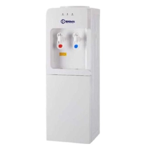 SIGMA 2 TAPS 19L STORAGE CABINET WATER DISPENSER WHITE - CompuGhana