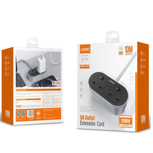 LDNIO 2500W UNIVERSAL OUTLET EXTENSION CORD SK2097 - 10M - CompuGhana
