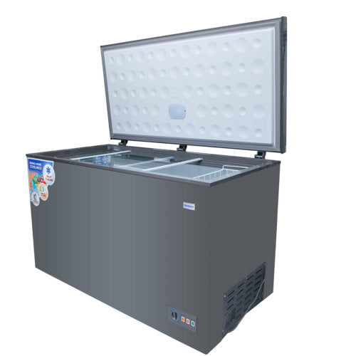 NASCO 400L NAS-475FL-S CHEST FREEZER SILVER