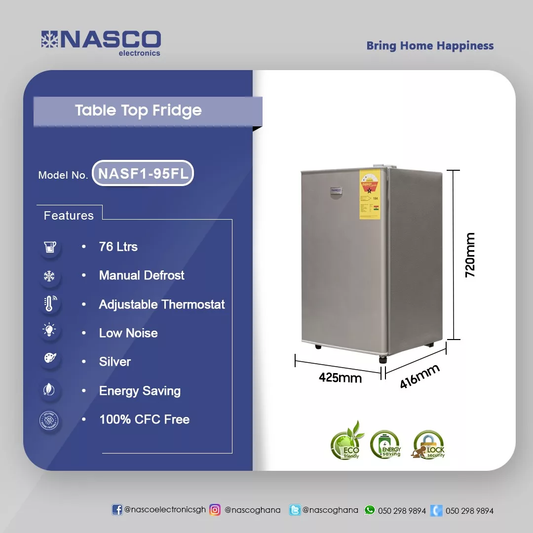NASCO 76LTR TABLE TOP REFRIGERATOR