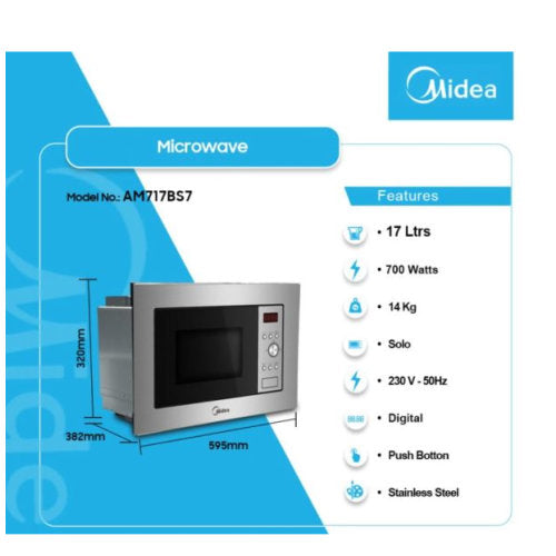 MIDEA 17L MICROWAVE BUILT-IN SOLO