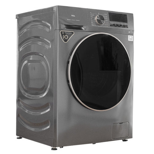 TCL 10.5KG FRONT LOAD INVERTER WASHING MACHINE - SILVER