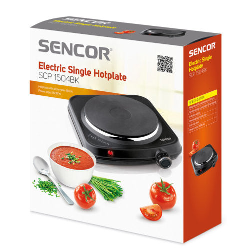 SENCOR SCP 1504BK ELECTRIC SINGLE HOTPLATE