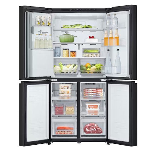 LG 547L GC - L22FFQPB SIDE BY SIDE FRIDGE MATTE BLACK - CompuGhana