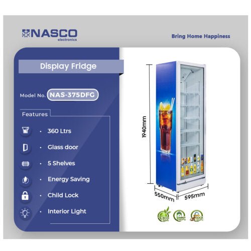 Nasco 360Ltrs Display Refrigerator - CompuGhana