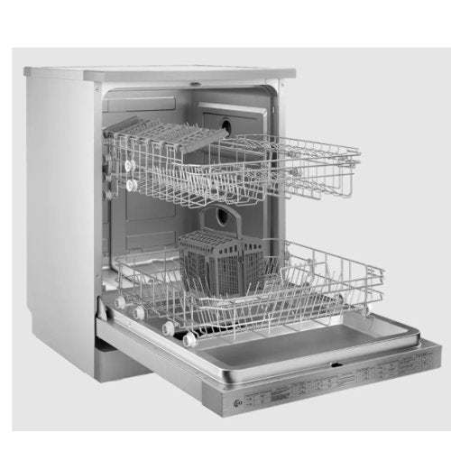 MIDEA DISHWASHER FREE STAND 12 PLATES SILVER WQP12 - 5201G(S) - CompuGhana