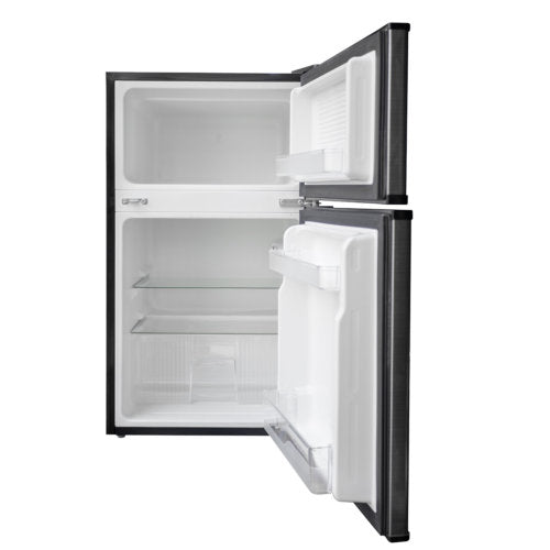 MIDEA 87L TABLE TOP DOUBLE DOOR FRIDGE BLACK - CompuGhana