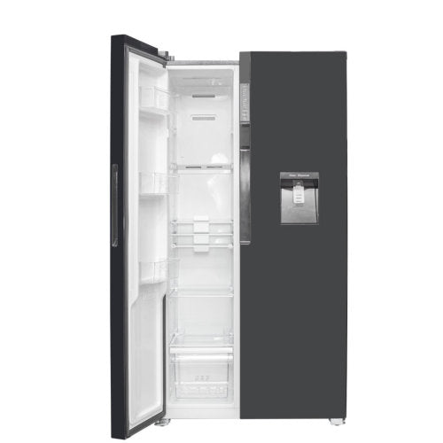 NASCO SIDE BY SIDE 527L + DISP BLACK MIRROR FRIDGE NASSB2 - 64S - CompuGhana