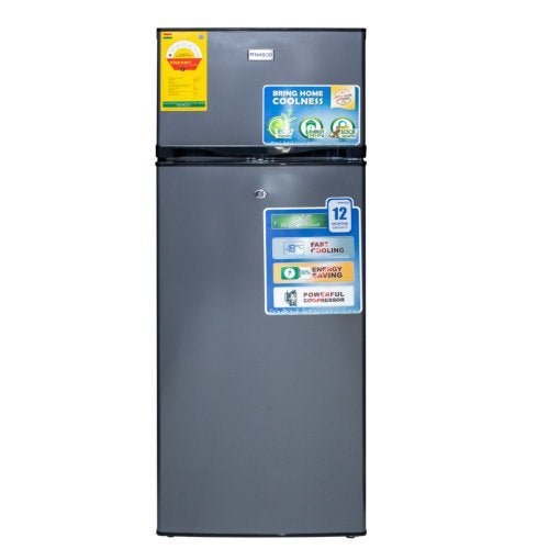 NASCO 204L BOTTOM FREEZER NASF2 - 28S FRIDGE GREY - CompuGhana