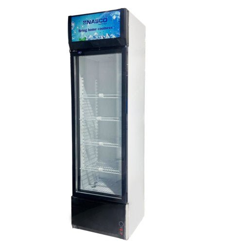 NASCO FRIDGE DISPLAY 298L WHITE NAS - FL360 - 1DR - CompuGhana