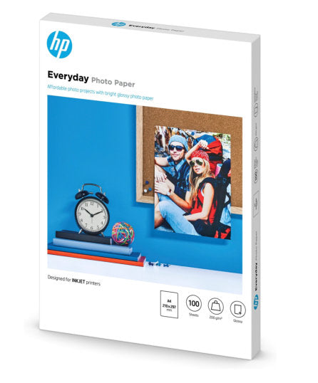 HP EVERYDAY PHOTO PAPER GLOSSY A4 100 SHEET Q2510A