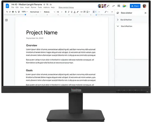 LENOVO LED 21.5 INCH VGA + HDMI S22-4E MONITOR