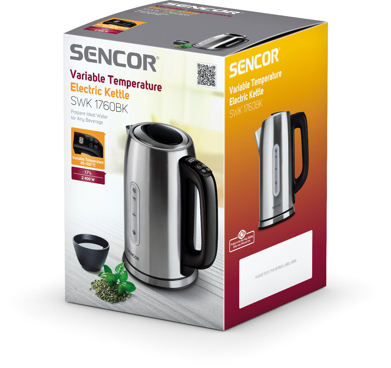SENCOR SWK 1760BK ELECTRIC KETTLE