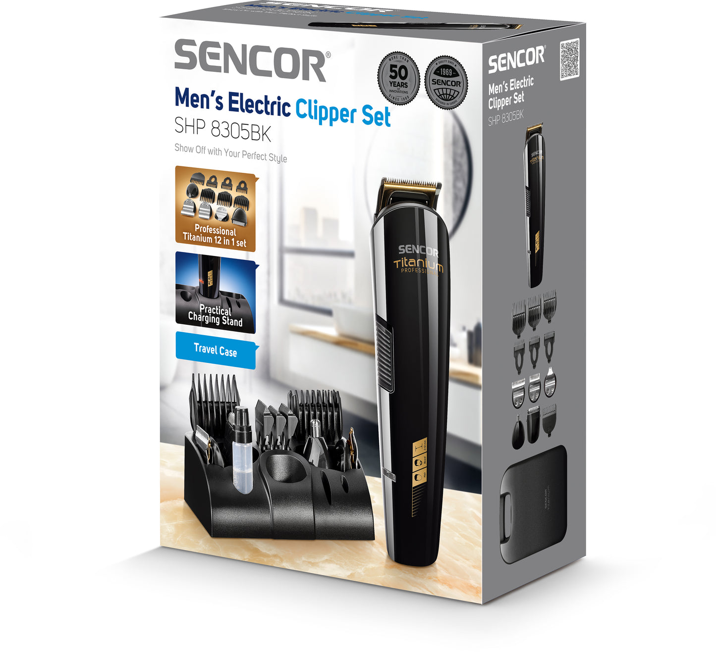 SENCOR SHP 8305BK MEN ELECTRIC CLIPPER SET