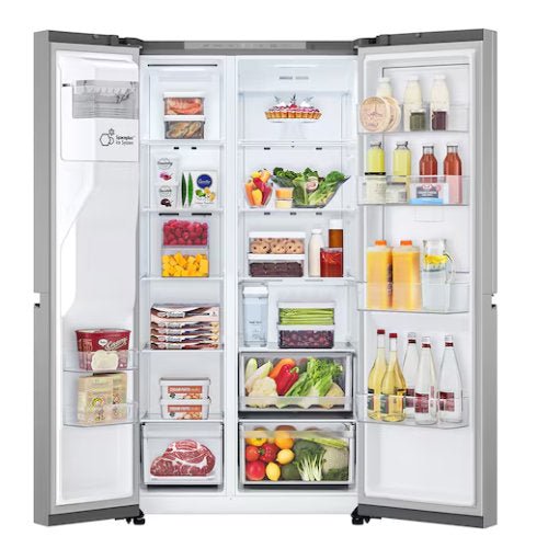 LG 641L SIDE BY SIDE PRIME GC-L257KLKW FRIDGE SILVER
