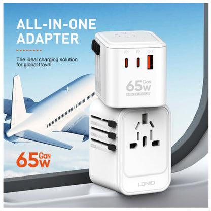 LDNIO Z6 TRAVEL CONVERTER ADAPTER GAN 65W
