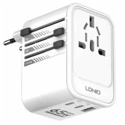 LDNIO Z6 TRAVEL CONVERTER ADAPTER GAN 65W