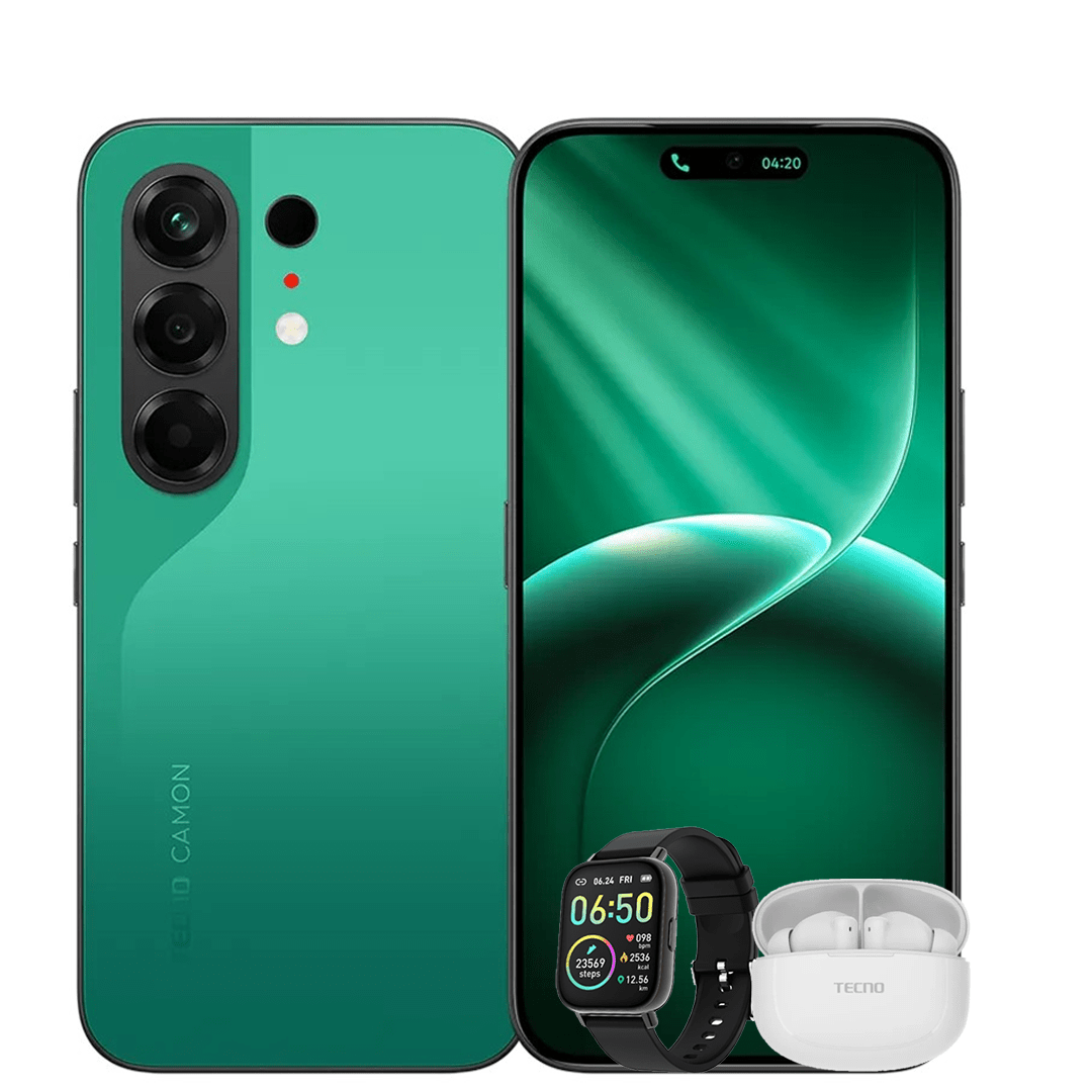TECNO CN5 CAMON 50 256GB 8GB RAM + FREE EARBUD & SMART WATCH - CompuGhana