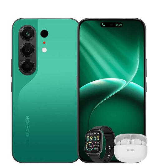 TECNO CN5 CAMON 50 256GB 8GB RAM + FREE EARBUD & SMART WATCH - CompuGhana
