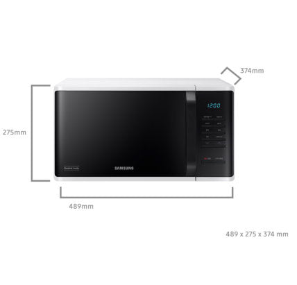 Samsung 23L ms23k3515as Microwave Solo Silver