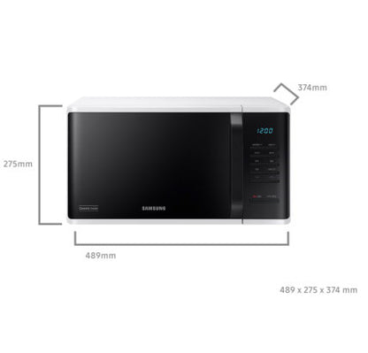 Samsung 23L ms23k3515as Microwave Solo Silver