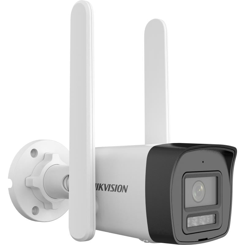HIKVISION 4MP SMART HYBRID LIGHT 4G FIXED BULLET NETWORK CAMERA DS - 2CD1043G2 - LIDUF/4G/SL - CompuGhana