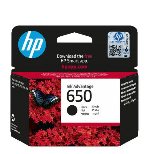HP 650 Black Original Ink Advantage Cartridge - CompuGhana