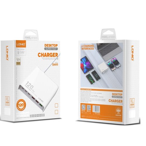 LDNIO Q605 120W HIGH POWER DESKTOP CHARGER - CompuGhana