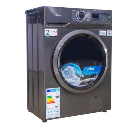 MIDEA MF110W80B/T 8KG FRONT LOAD WASHING MACHINE TITANIUM - CompuGhana