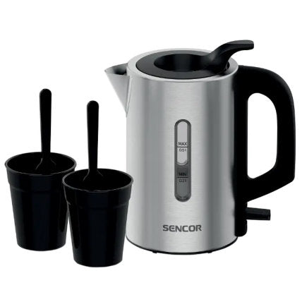 SENCOR 0.5L SWK 170SS TRAVEL ELECTRIC KETTLE