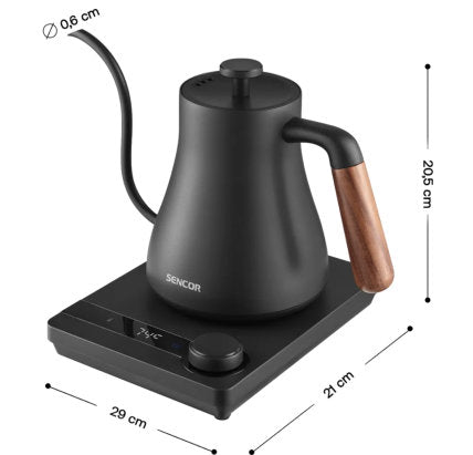 SENCOR 0.6L SWK 2828BK ELECTRIC KETTLE FOR POUR OVER