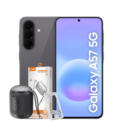 SAMSUNG GALAXY A57 A576B/DS 256GB 8GB RAM 5G + FREE POWERBANK + BLUETOOTH SPEAKER & PHONE HOLDER - CompuGhana