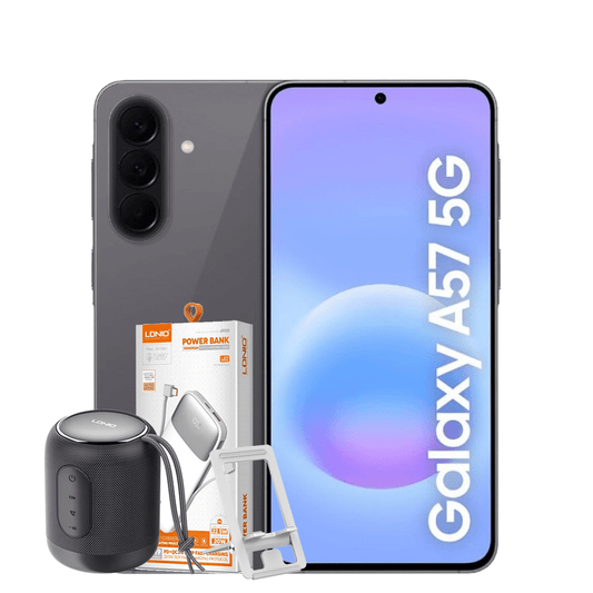SAMSUNG GALAXY A57 A576B/DS 256GB 8GB RAM 5G + FREE POWERBANK + BLUETOOTH SPEAKER & PHONE HOLDER - CompuGhana