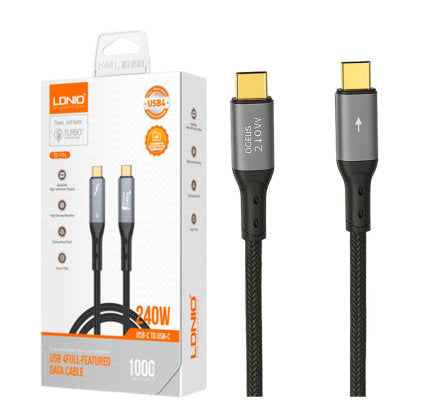 LDNIO TC-11C CABLE TYPE-C TO TYPE-C HIGH SPEED  + PD3.1 240W 1M
