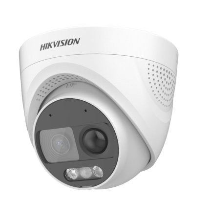 Hikvision 2mp Colorvu Pir Siren Audio Fixed Turret Camera ds-2ce72df3t-pirxos 2.8mm - CompuGhana