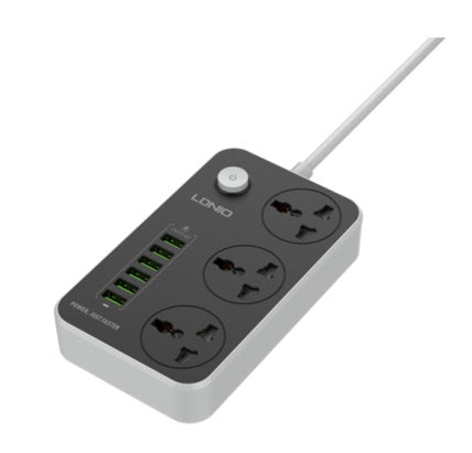 LDNIO 3 SOCKET + 6 USB PORTS SC3604C